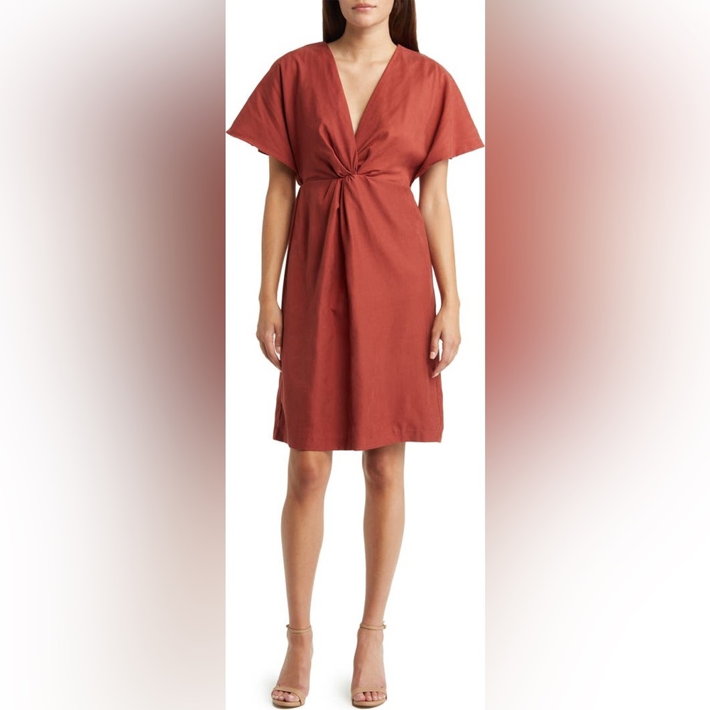 Julia Jordan Flutter Sleeve Twist Front Dress - 2 - image 1